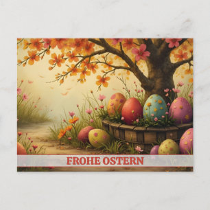 Lente bloesemt met Paas Eieren pracht Feestdagenkaart