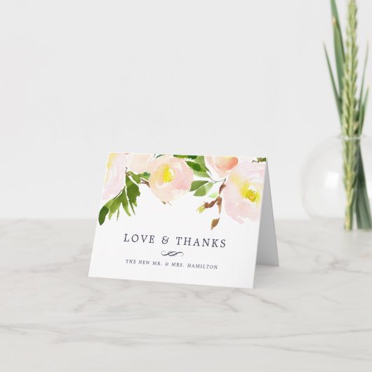 Lente Blos | Bloemendankjewel Bedankkaart (Voorkant)