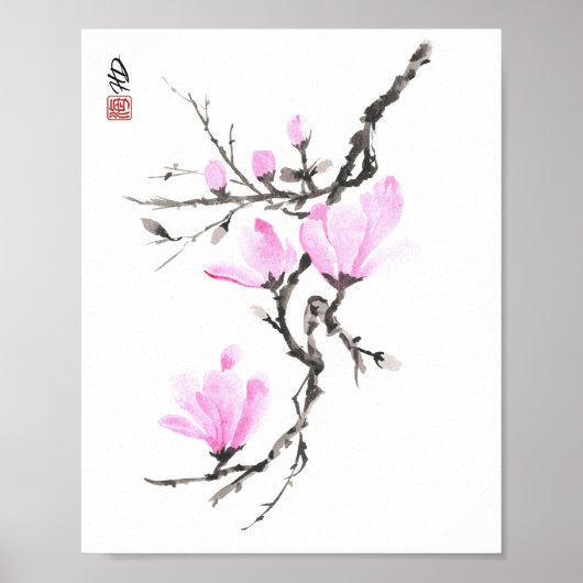 Lente Blos Poster (Voorkant)
