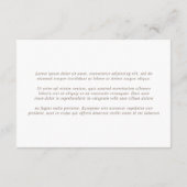 Lente Blozen Perzik Waterverf Bloemen Reizen Informatiekaartje (Achterkant)