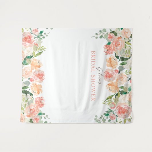 Lente Blozen Waterverf Bloem II Achtergrond Shower Wandkleed (Voorkant (horizontaal))