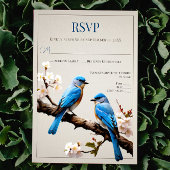 Lente Bluebirds Bruiloft RSVP