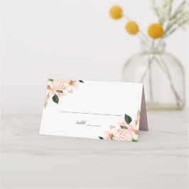 Lente Blush Bloemen Bruiloft Plaatskaartje