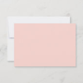 Lente Blush Bloemen Bruiloft RSVP Kaart (Achterkant)