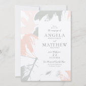 Lente Blush Sage Abstract Uitnodiging (Voorkant)