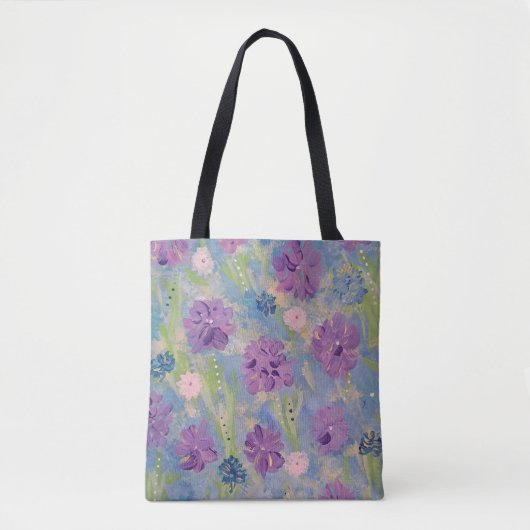 Lente Boeket Bloemen Canvas tas (Voorkant)