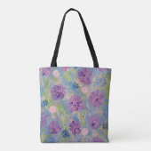 Lente Boeket Bloemen Canvas tas (Achterkant)