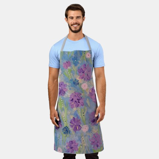 Lente Boeket Bloemen Schort (Gedragen)