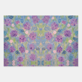 Lente Boeket Bloemen Wrapping Papier Inpakpapier Vel