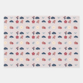 Lente Boho Bloemige Botanische Print  Inpakpapier Vel (Voorkant 2)