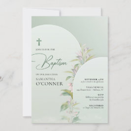 Lente boho booggroene eucalyptusbloesem kaart