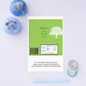 Lente Boom Groen/Wit Bruiloft Grote Bar Wrapper Flyer (Enkel)