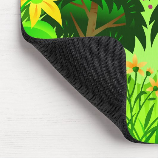 Lente Bos Bomen en Bloemen Scène Muismat (Hoek)