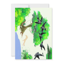 Lente Bos Leven met Vogels en Eekhoorn - Natuur