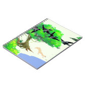 Lente Bos Leven met Vogels en Eekhoorn - Natuur Notitieboek (Linkerzijde)