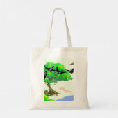Lente Bos Leven met Vogels en Eekhoorn - Natuur Tote Bag (Achterkant)