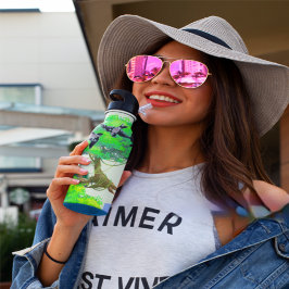 Lente Bos Leven met Vogels en Eekhoorn - Natuur Waterfles