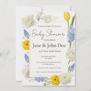 Lente Botanische Baby Shower Uitnodiging