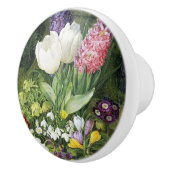 lente botanische bloemen keramische knop (Rechts)