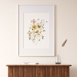 Lente botanische Waterverf bloemen Poster