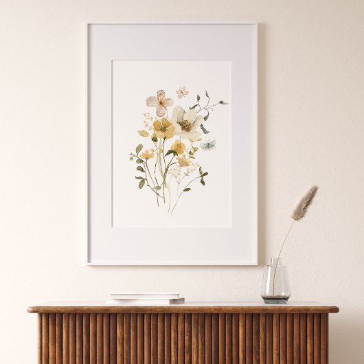 Lente botanische Waterverf bloemen Poster