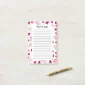 Lente botanische wilde bloemen Petal Blossom Post-it® Notes (Op bureau)