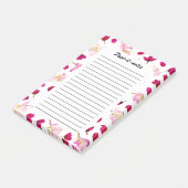 Lente botanische wilde bloemen Petal Blossom Post-it® Notes (Schuin)
