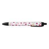 Lente botanische wilde bloemen Petal Blossom Zwarte Inkt Pen (Bodem)