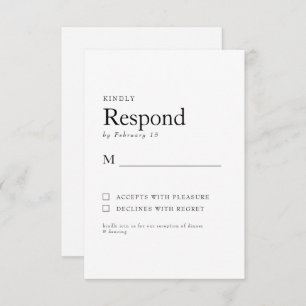 Lente Botanische Witte Bruiloft RSVP