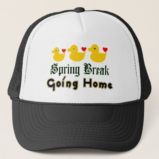 Lente Break-Going Huis Schattigee eenden Trucker H Pet (Voorkant)