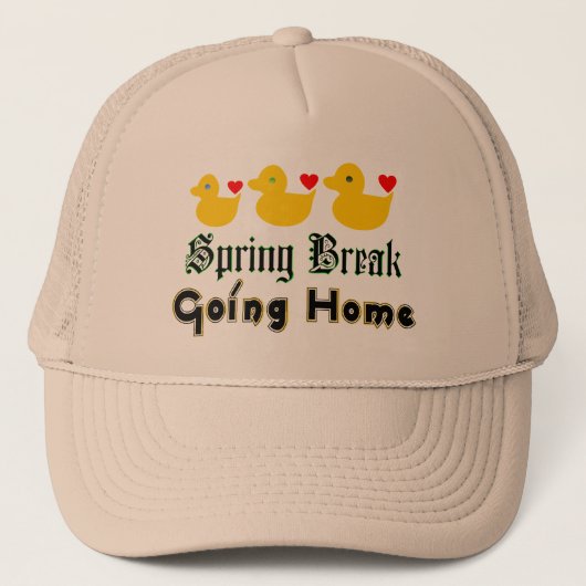 Lente Break-Going Huis Schattigee eenden Trucker H Pet (Voorkant)