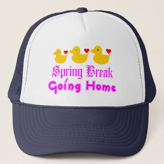 Lente Break-Going Huis Schattigee eenden Trucker H Pet (Voorkant)
