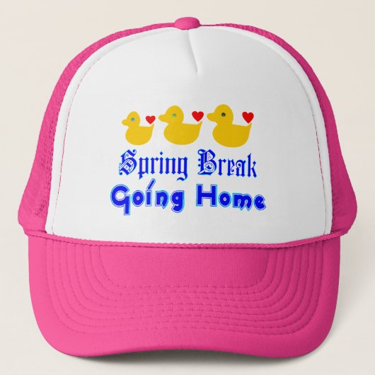 Lente Break-Going Huis Schattigee eenden Trucker H Pet (Voorkant)