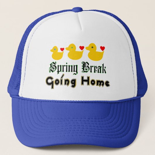 Lente Break-Going Huis Schattigee eenden Trucker H Pet (Voorkant)