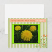 lente briefkaart (Voorkant / Achterkant)