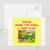 lente briefkaart (Voorkant / Achterkant)
