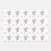 Lente Bruid Moederdag Aquarel Vogels  Inpakpapier Vel (Voorkant)