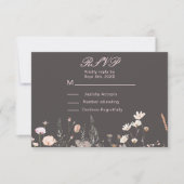 Lente Bruidsboeket Roze Bloemen Bruiloft RSVP Kaartje (Voorkant)