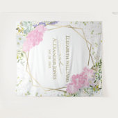 Lente Bruiloft Achtergrond Pastel Kleur Wildflower Wandkleed (Voorkant (horizontaal))