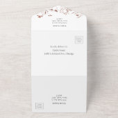 Lente bruiloft alles in één uitnodiging Wildflower (Buitenkant)