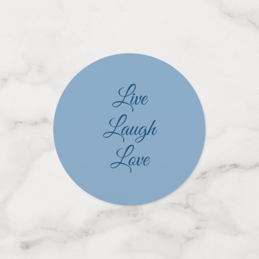 Lente bruiloft blauw en geel confetti (Kleine voorkant)