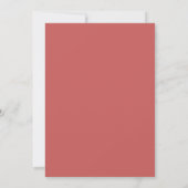 Lente Bruiloft Bloemen Gereduceerde Gastlijst Aankondiging (Achterkant)