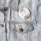 Lente bruiloft bloemen Moeder van de bruidegom Ronde Button 5,7 Cm (In situ)