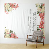 Lente bruiloft bloemen tuin foto booth achtergrond wandkleed (In Situ (horizontaal))