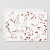 Lente bruiloft Dank u kaart Wildflower (Achterkant)