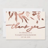 Lente bruiloft Dank u kaart Wildflower (Voorkant)