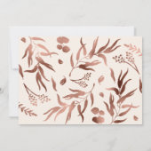 Lente bruiloft Dank u kaart Wildflower (Achterkant)