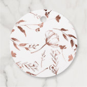 Lente bruiloft dank u Sticker Wildflower Bedankjes Labels (Achterkant)