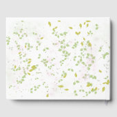 Lente Bruiloft Gast Boek Pastel Kleur Wildflower (Achterkant)
