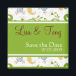 Lente bruiloft - Gepersonaliseerd Magneet<br><div class="desc">Spring Wedding - Gepersonaliseerd magneet. Creëer door Myhome71 Gallery 2009.</div>